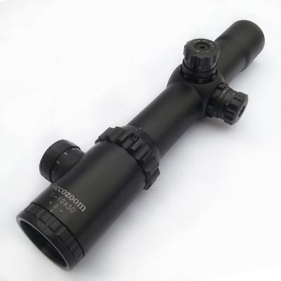 China SECOZOO 1-10X30ED FFP Rifle Scope para Zoom Mil Dot Reticle Tiro táctico y caza en venta