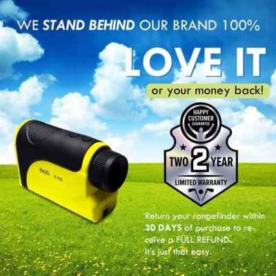 China Rangefinder amarelo do laser para o golfe e a caça do inventor de distância do golfe 6X à venda