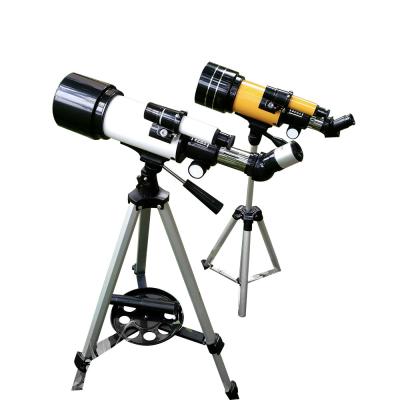 Chine Télescope astronomique jaune du réfracteur 30070 pour la nature l'explorant d'observation des étoiles à vendre