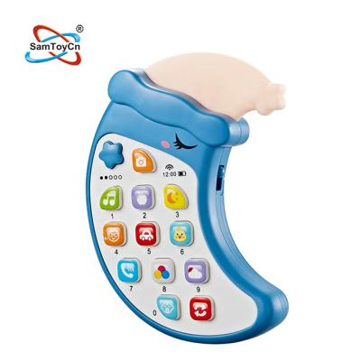 China Newborn Baby Musical Cartoons Wristband Smartphone Teaching Machine Handbell Baby Toys Teethers with Light and Music for sale