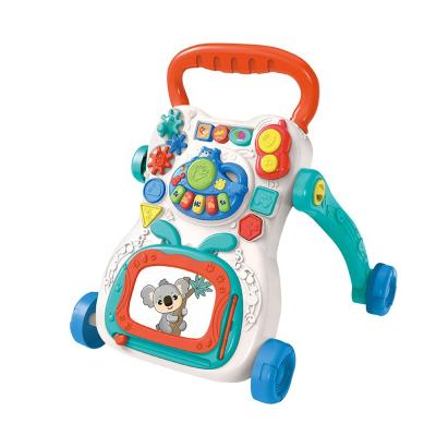 China Musical Multifunctional Infant Study Push Walker Stroller Baby Walker Activity Walker Education Sit-To-Stand Simple Music for Kids for sale