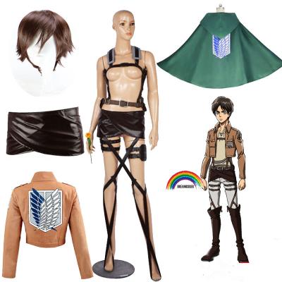 China Costumes Anime No Kyojin Cloak Cape Clothes Cosplay Fantasy Attack on Titian Costume Eren Scout Legion Coat Hoodie for sale