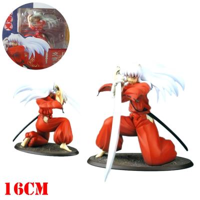 China Inuyasha 19cm Cartoon Model Anime Statue Toy PVC Funny Action Numbers for sale