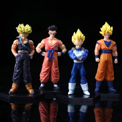 China Super Handmade 39-Generation 4 Kinds of Toy Harle Anime Dragon Ball Cartoon Set of Seven Dragon Ball Dolls Model Decoration for sale