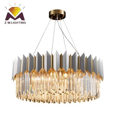 China High grade steel+ K9 large LED crystal chandelier 2021 Art Decor Hotel Hall Customizable crystal creative lobby for sale