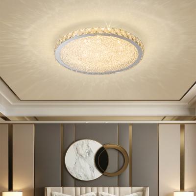 China Excellent Quality High Grade Steel+ K9 Crystal Bedroom Luxury Residential Home Lighting Crystal Design Led Ceiling Light for sale