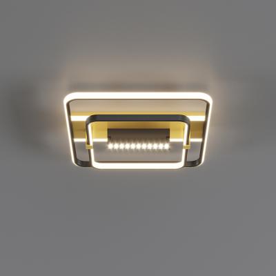 China Dimmable Single Square Design High Grade Acrylic Modern LED Indoor Hotel Bedroom Led Ceiling Lamps for sale