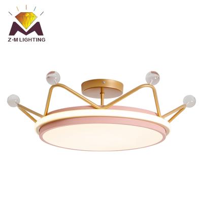 China High Grade Minimalism LED Gold Surfaced Mounted Kitchen Decorative Stepless Dimming LED Ceiling Lamp for sale