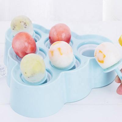 China Viable Tray Maker Mini Ice Cube Ice Pops Molds Ball Lollipop Popsicle Molds Silicone Ice Cream Mold for sale