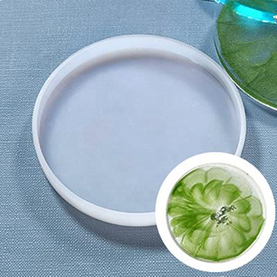 China Dly Durable Homemade Viable Box Round Storage Box Silicone Cup Mat Silicone Mold Coaster Mold for sale