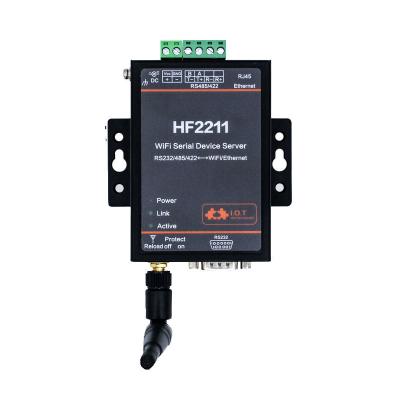 China Industry IoT Serial Auto System HF2211 Modbus RS232 RS485 RS422 to WiFi Ethernet Converter IP TCP Telnet Modbus Server RTU DTU Serial Industry IoT M2M for sale