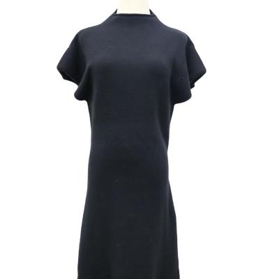 China Anti-wrinkle temperament women's skirt loose long simple style sleeveless knitted casual women's knitted dress for sale