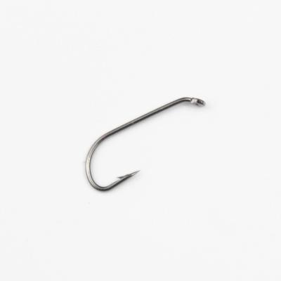 China Black Barbless Nickel Competition Fly Fishing Fly Tying Dry Shrimp Wet Hook Nymph Caddis Fly Hook Circle for sale