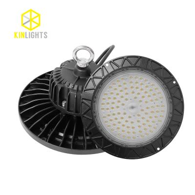 China Warehouse Kinlights OEM 100W UFO Industrial High Bay Light 140lm/w ip65 Lamp for Warehouse Airport Port for sale