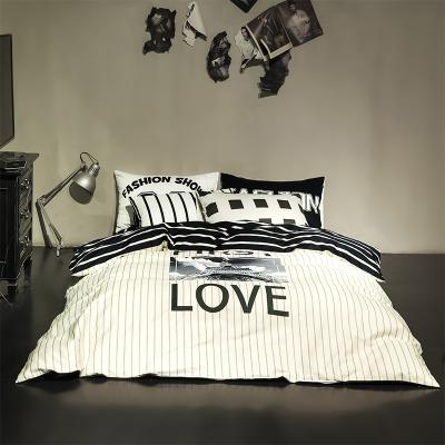 China Printed Twill Microfiber Cheap Bedspread / 100% Cotton Customized Bed Set for sale