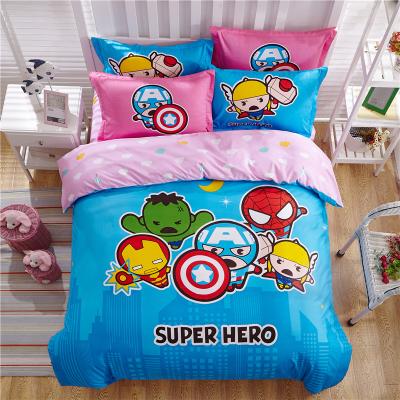 China Simply 100% Cartoon 3pcs Sheet Bed Linen Set Baby Crib Bedding Sets Cotton Kids Bedding Sets for sale