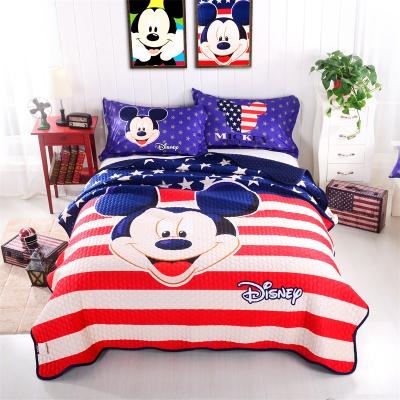 China Quilted Sheets Quilted Blanket Duvet Cases Bedding Set Cotton Kids American Flag for sale