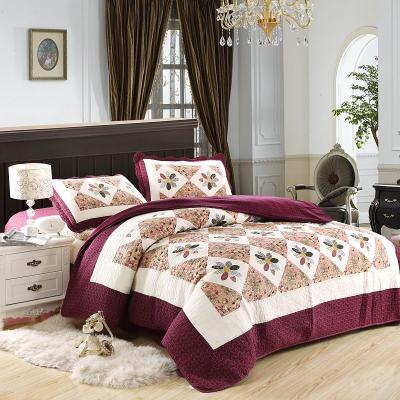 China High Quality Quilted 100% Twill Cotton Bed Spread Bedding Set Sheet Duvet Cover for sale