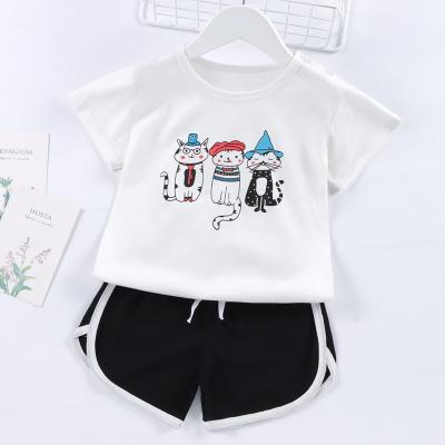 China Fashion Summer Print Custom High Quality 100%cotton Baby Leesourcing Two Piece Sets for sale