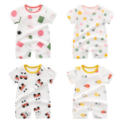 China Leesourcing Custom Logo Private Label Spandex Bamboo Fabric / Bamboo Fiber Baby Romper for sale