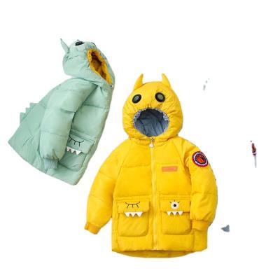 China Leesourcing OEM Winter Anti-Wrinkle Animal Windproof Down Jacket Kids White Duck Down Kids Animal Lightweight for sale