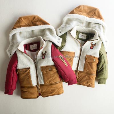 China Wholesale Boy Winter Anti-wrinkle Leesourcing China Kids Clothes Baby Warm Hooded Coat for sale