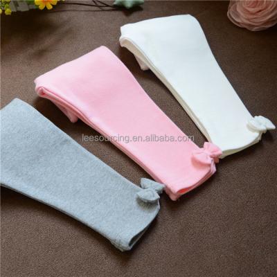 China Leesourcing High Quality Plain Tight Baby Kid Gaiters Cotton Girls Casual Pants Eco-friendly Solid Colors As Picture 100% Cotton for sale