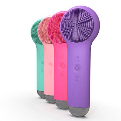 China Factory custom mini household brush electric silicone DEEP CLEANING portable facial cleansing brush for sale