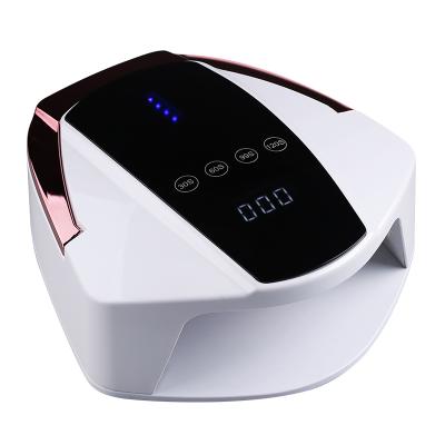 China New Arrival Built-in Lithium Battery Professional Wireless Rechargeable UV Nail Lamp UV Radio LED Gel Polish Nail Light Dryer With LCD Display for sale