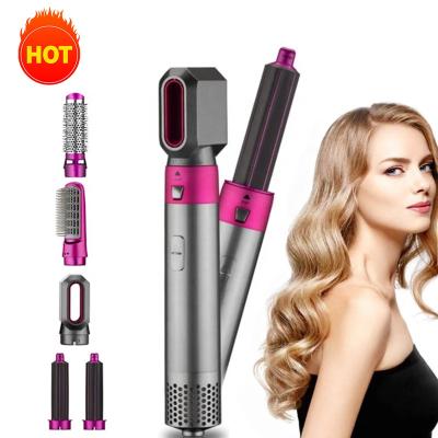 China 5 in 1 Electric Hot Comb 2022 Airbrush Professional Styler 5 in 1 Hair Dryer Hair Straightener Curling Styling Tool Kit for sale