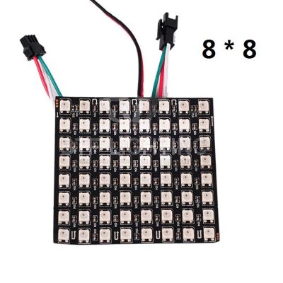 China LANDSCAPE Build-IC Beads Strip Light Dot Array 8*32/16*16/8*8 RGB Flexible LED Display Flex Panel Pixel Screen APA102C/WS2812B/SK6812 for sale