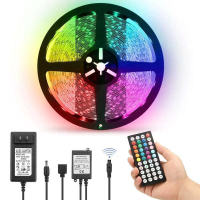 China LANDSCAPE 50ft 10m 15M led strip lights RGB color with 44key remote controller 5050 LED STRIP for sale