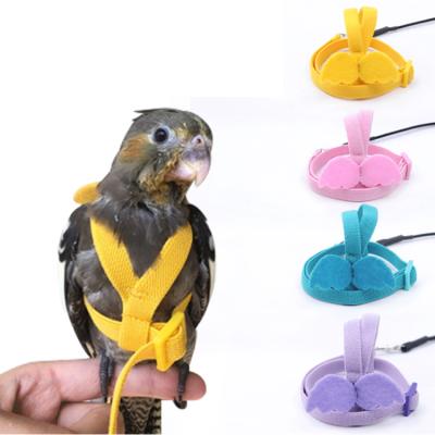 China Parrot Flight Harness Rope Pull Rope Bird Customized Ultralight Flying Walking Rope for sale