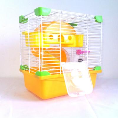 China Breathable Two Choices Castle Shape Double Floor Deluxe Hamster Cage Equipped With All Hamster Needs for sale