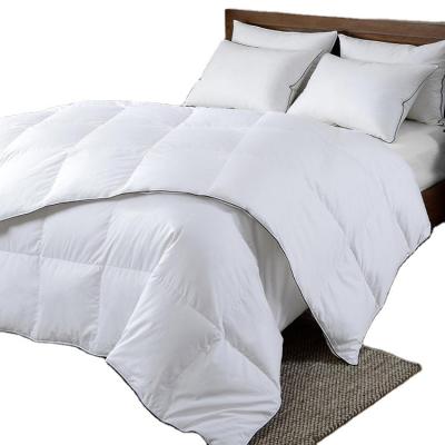 China Wholesale Luxury 100% Home Comfort Cotton Hotel Quilted Goose Down Duvet for sale