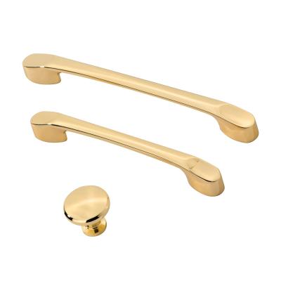 China Customized High Quality Modern Zinc Alloy Fancy Handles And Knobs Modern Gold Cabinet Door Knob Wardrohe From China Factory New Long New for sale