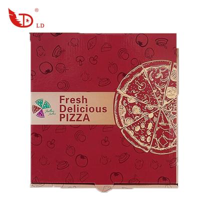 China Eco Friendly 100% Compostable Recyclable Cheap Customized White Corrugated Cardboard Pizza Boxes for sale