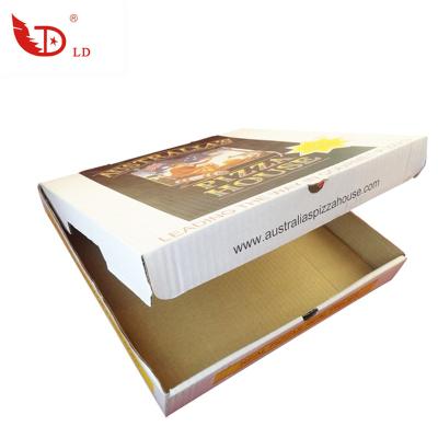 China Recycled materials wholesale cheap custom printed empty corrugated pizza boxes design with logo for sale