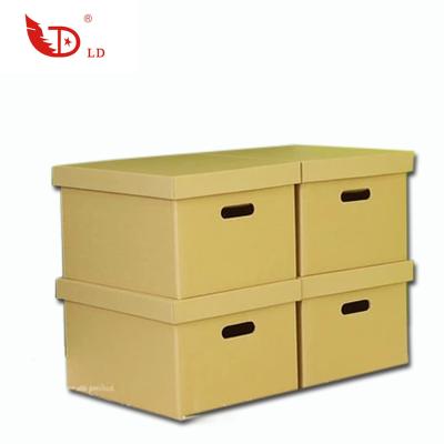 China Large Recycled Materials Home Model Customized High Quality File Storage Cardboard Printing Paper Full Box With Lid for sale