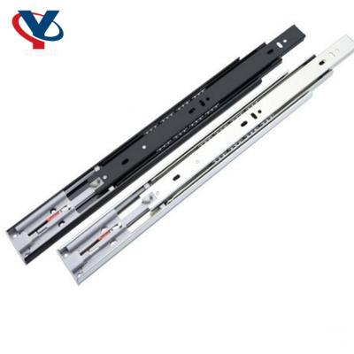 China Modern kitchen Cabinet Drawer Slide Stainless Steel Telescopic Guide Funiture Hardware Soft Close Drawer Rebound Slide Guide for sale