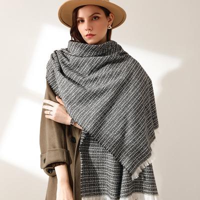 China Wholesale Classic Manufacturing Custom Design Wholesale Women's Winter 2021 New Scarf Plaid Cashmere Scarf for sale