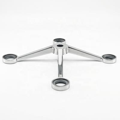 China Modern 4 arms mirror finish stainless steel glass spider fitting,spider bracket for sale