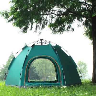 China Waterpoof 3--Hexagonal 5 Person Travel Sun Double Layer Leisure Beach Tent Outdoor Portable Automatic Camping Protection for sale