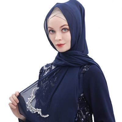 China 2021 Diamond Dubai Breathable Fashion Shawl Breathable Muslim Summer Malay Crown Warm Scarf For Women Hijab for sale