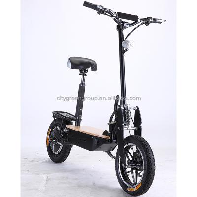 China 14 Inch Big Wheel Unisex Hub Motor Electric Scooter for sale