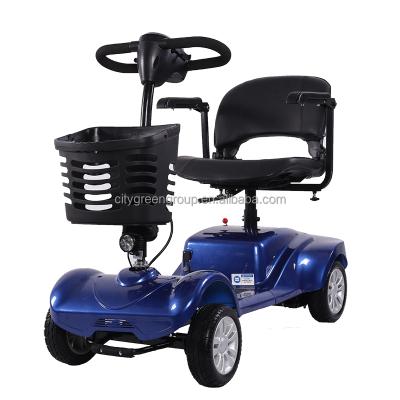 China PU Tire 4 Wheel Lithium Battery Electric Mobility Scooter For Handicap for sale