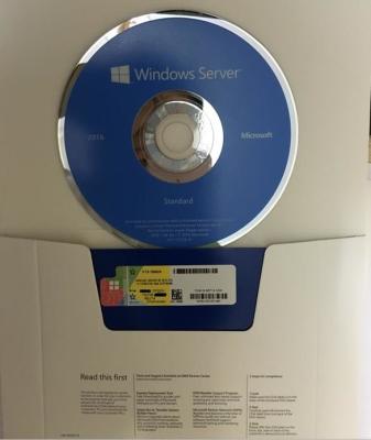 China Online Activation Microsoft Windows Server 2016 Standard 64bit 2 X CPU DVD 16 for sale