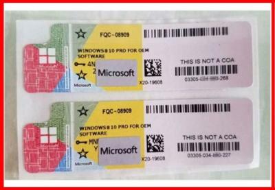 China Windows 10 Product Key Code OEM Sticker 32bit 64Bit License for sale