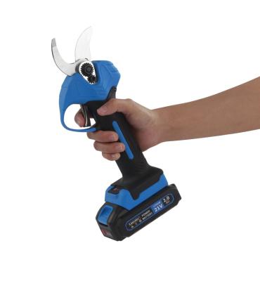 China Laecabv 30MM Electric Portable Branch Scissor Trimmer Cutters High Quality Shaft Anti-skid Handle Orchard Shears Adopt Brushless Motor for sale