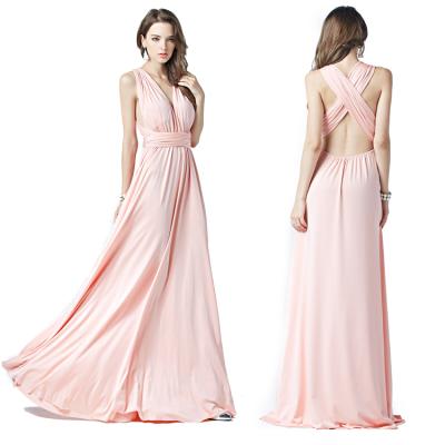 China Infinity Elegant Dark Multi Way Summer Dry Cleaning Rose Convertible Bridesmaid Dresses for sale